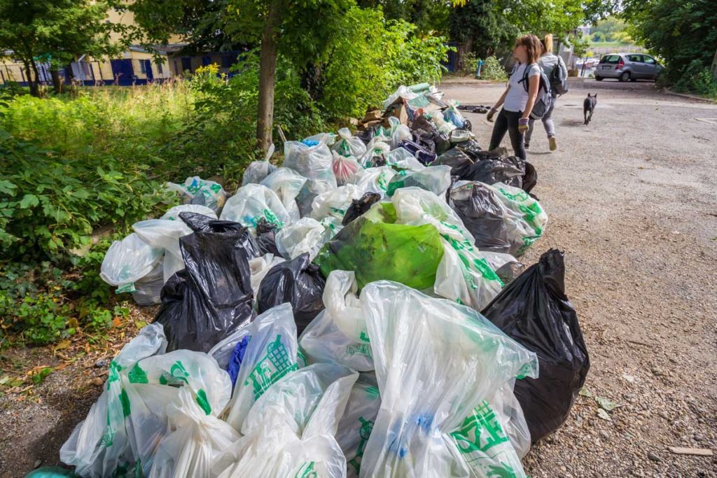 A hulladék mennyisége mutatja a népszigeti Teszedd esemény sikerét. Köszönjük. / Fotó: Cseke László - Hulladekvadasz.hu