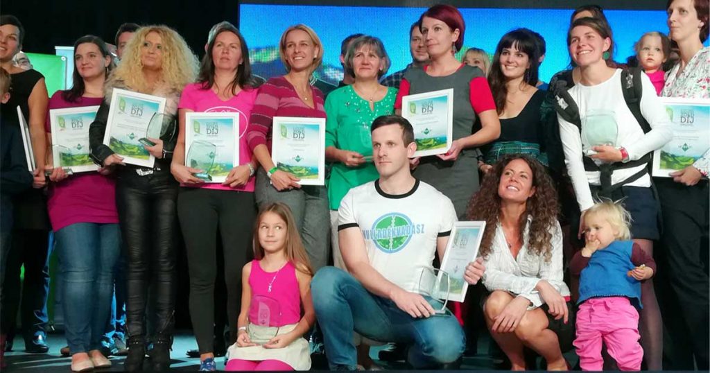 A 8. Ozone Zöld-díj díjazottai. Gratulálunk minden nyertesnek. / Fotó: Hulladekvadasz.hu