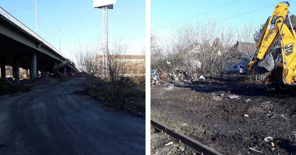 A Hungária körúti felüljáró helyszínen történt munkálatokat bemutató képek. / Fotó: MÁV