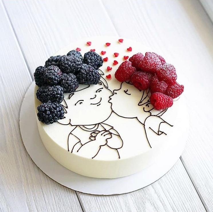 Kreatív torta. / Fotó: instagram.com/p/BircONhnReh/