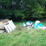 Sarjú út illegális hulladéklerakatai a Szilas-pataknál