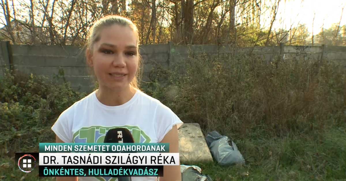 Élete első televíziós nyilatkozata alkalmával Dr. Tasnády-Sziágyi Réka. / Fotó: RTL.hu