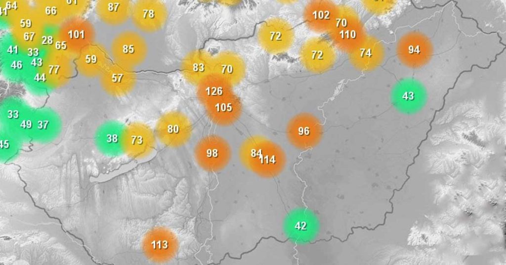 Tovább nőtt a légszennyezettség az országban 2019-ben is. / Fotó: idokep.hu