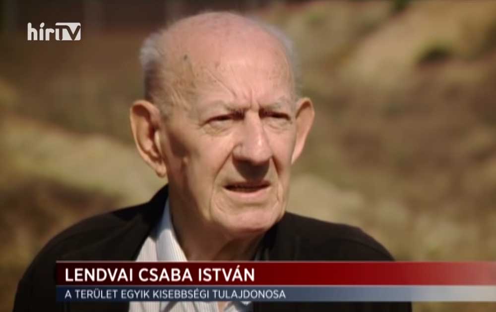 Lendvai Csaba István, a terület egyik kisebbségi tulajdonosa. / Fotó: hirtv.hu