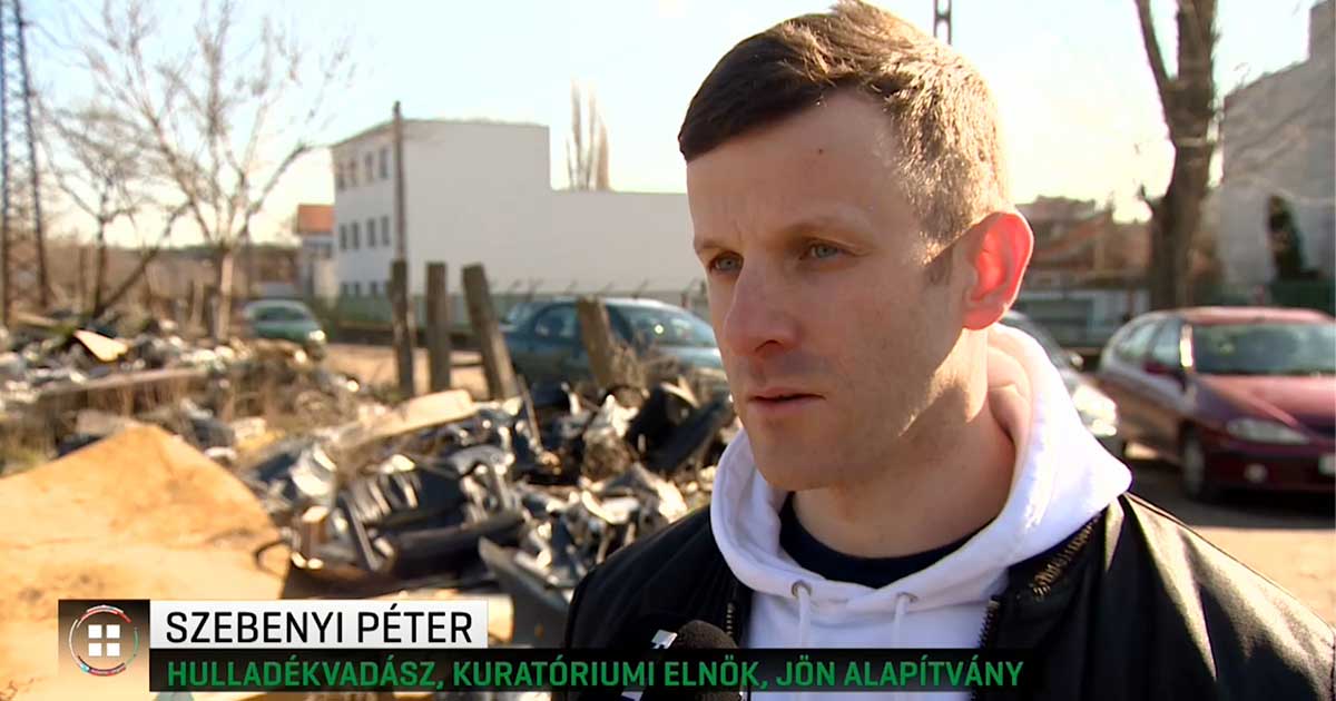 Szebenyi Péter, Hulladékvadász, Kuratóriumi elnök, JÖN Alapítvány. / Fotó: RTL Klub