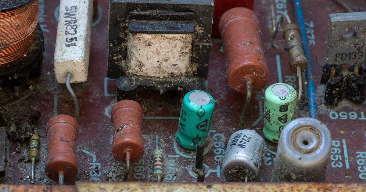 Tönkrement, rozsdás elektromos készülék veszélyes a környezetre. / Fotó: Pixabay.com